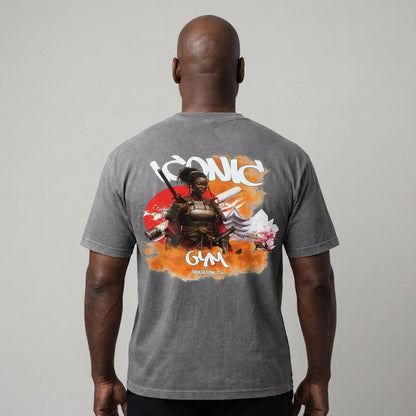 Oversized Acid Wash T-Shirts (Afro-Samurai Goddess Line)