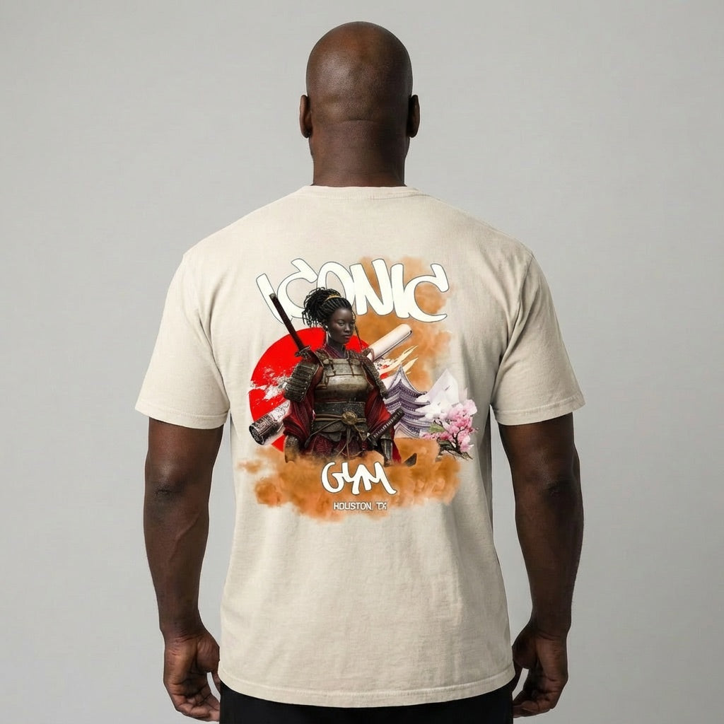 Oversized Acid Wash T-Shirts (Afro-Samurai Goddess Line)