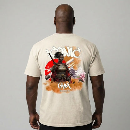 Oversized Acid Wash T-Shirts (Afro-Samurai Goddess Line)