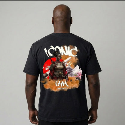 Oversized Acid Wash T-Shirts (Afro-Samurai Goddess Line)